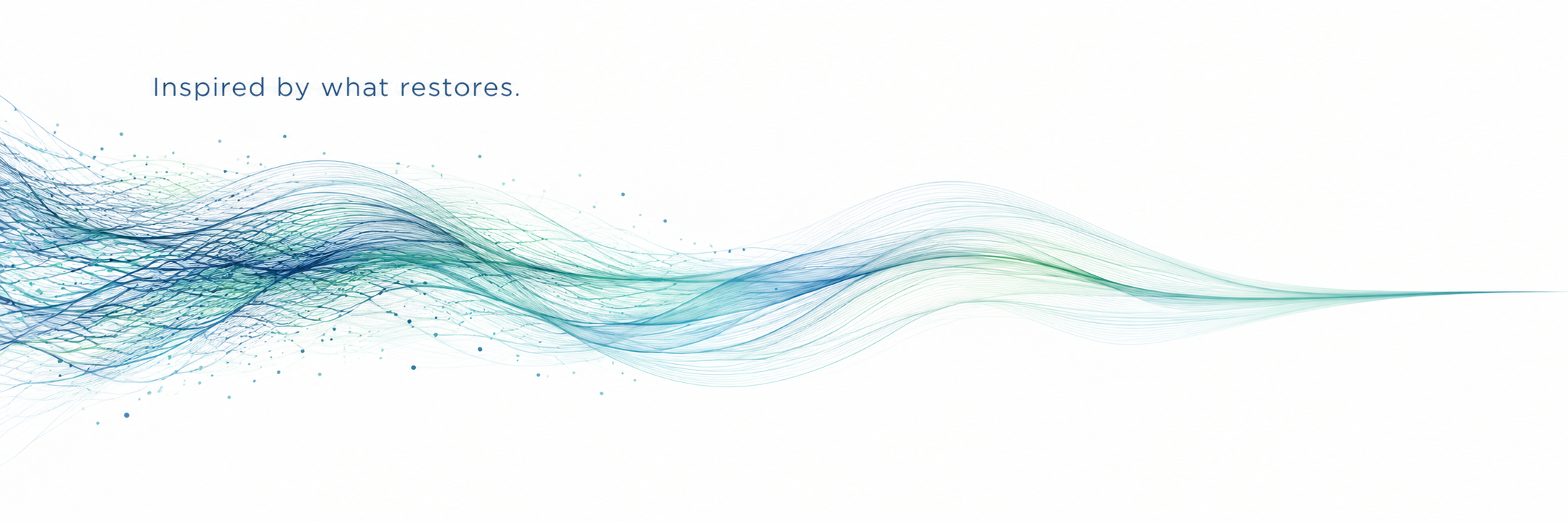 Abstract visualization of multiple pathways converging into one integrated model